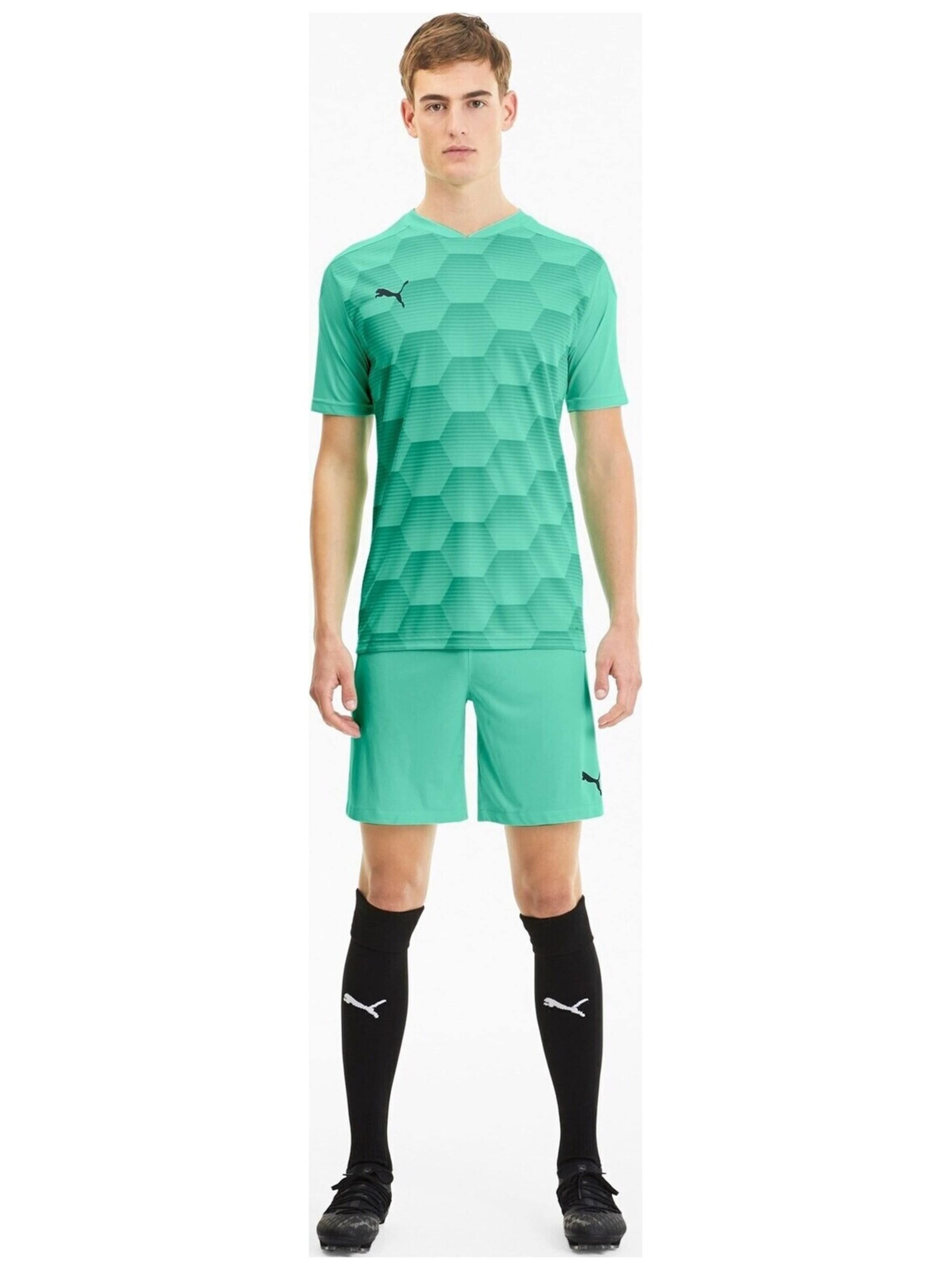 PUMA - regular Pantalón deportivo 'Teamfinal 21' en verde: frente