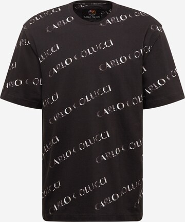 T-Shirt 'D'Aurelio' Carlo Colucci en noir : devant