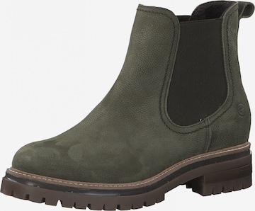 TAMARIS - Botas Chelsea en verde: frente