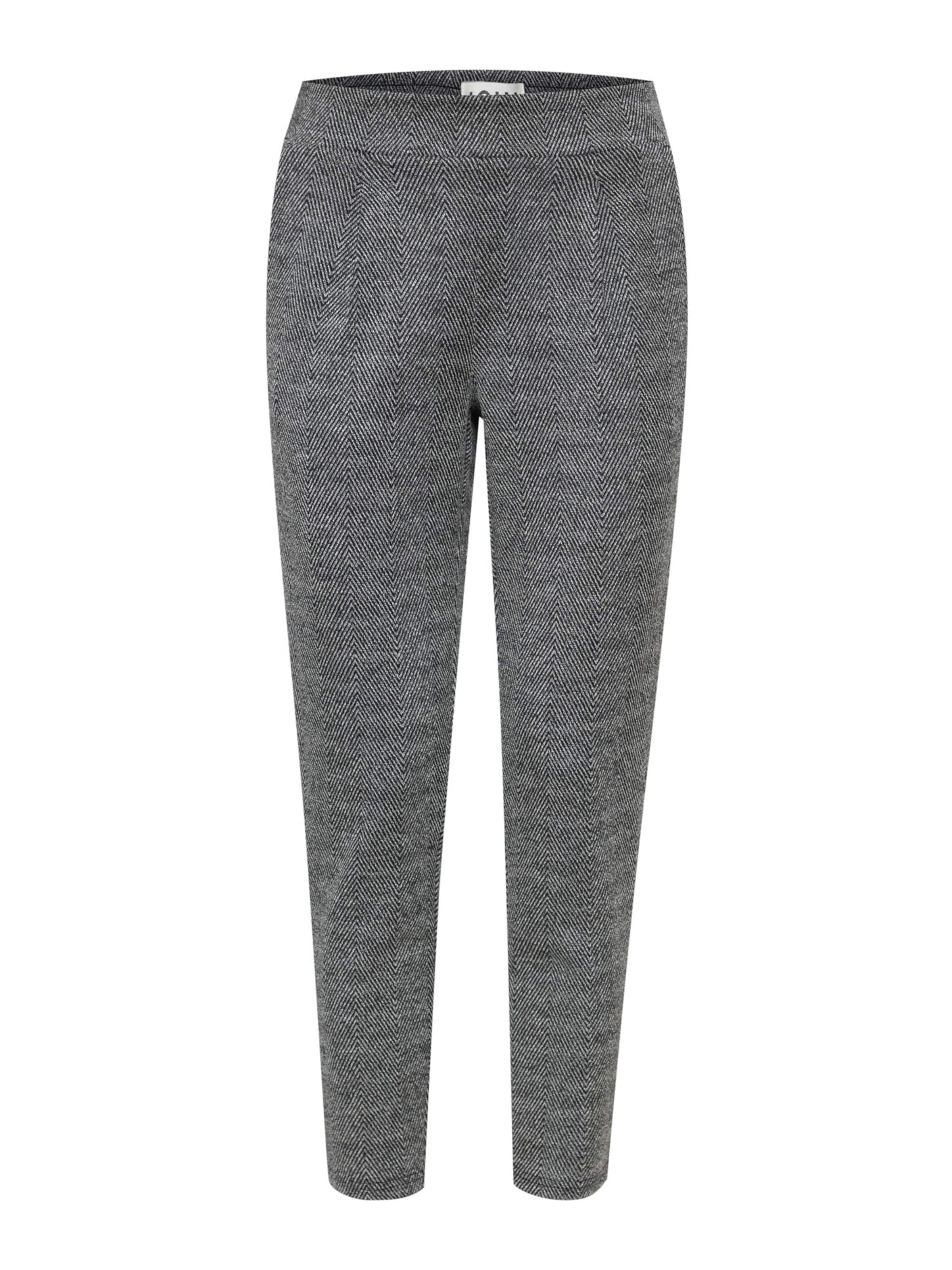 ICHI Slimfit Bandplooibroek 'IHKate' in Grijs: voorkant