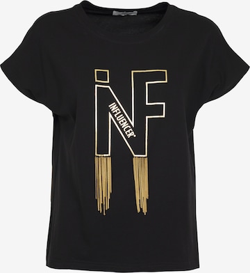 Influencer - Camiseta en negro: frente