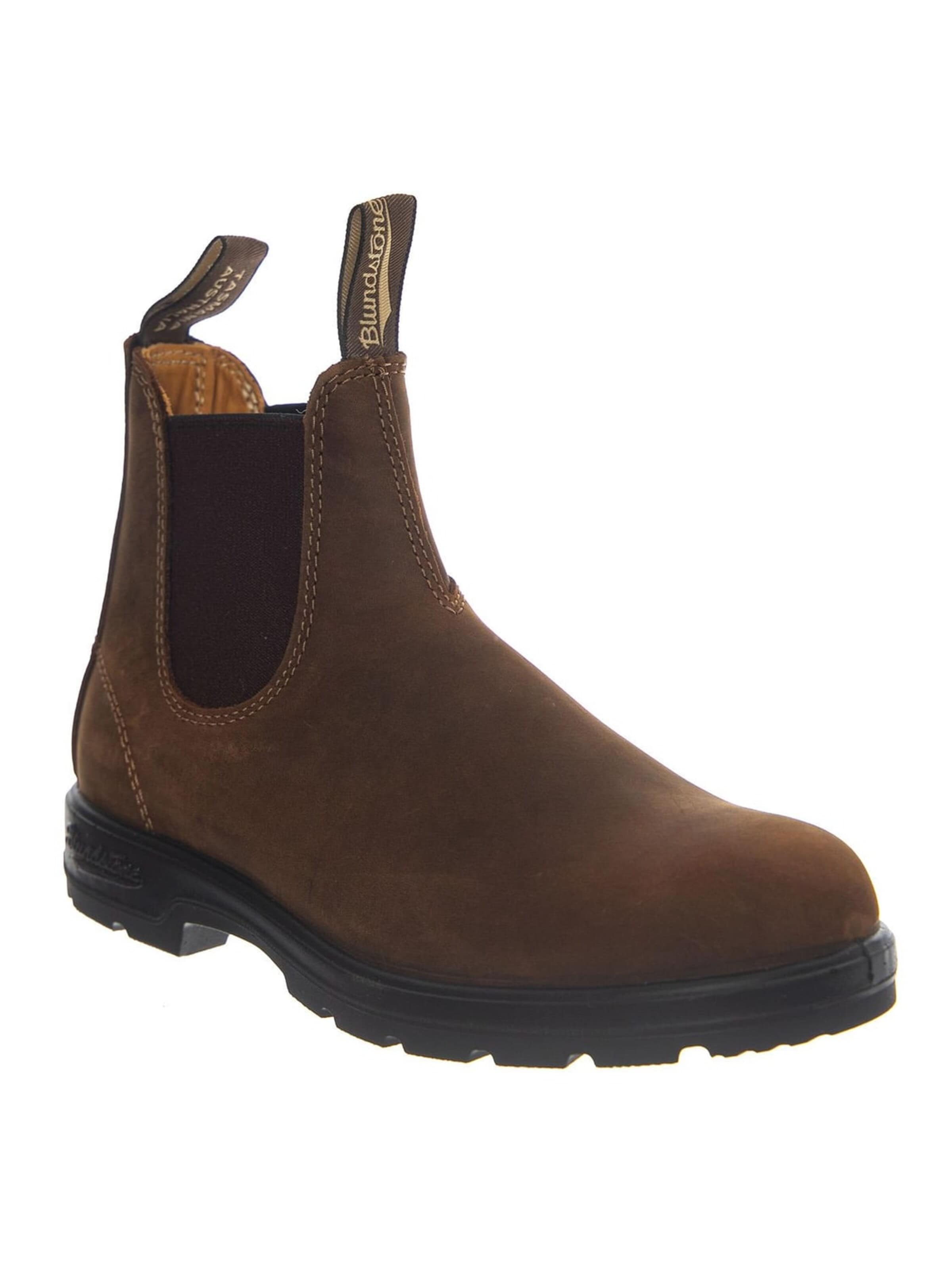 Blundstone Kozaki '585 Chelsea Boot Waxed Nubuk Leather Teak' w kolorze brązowy