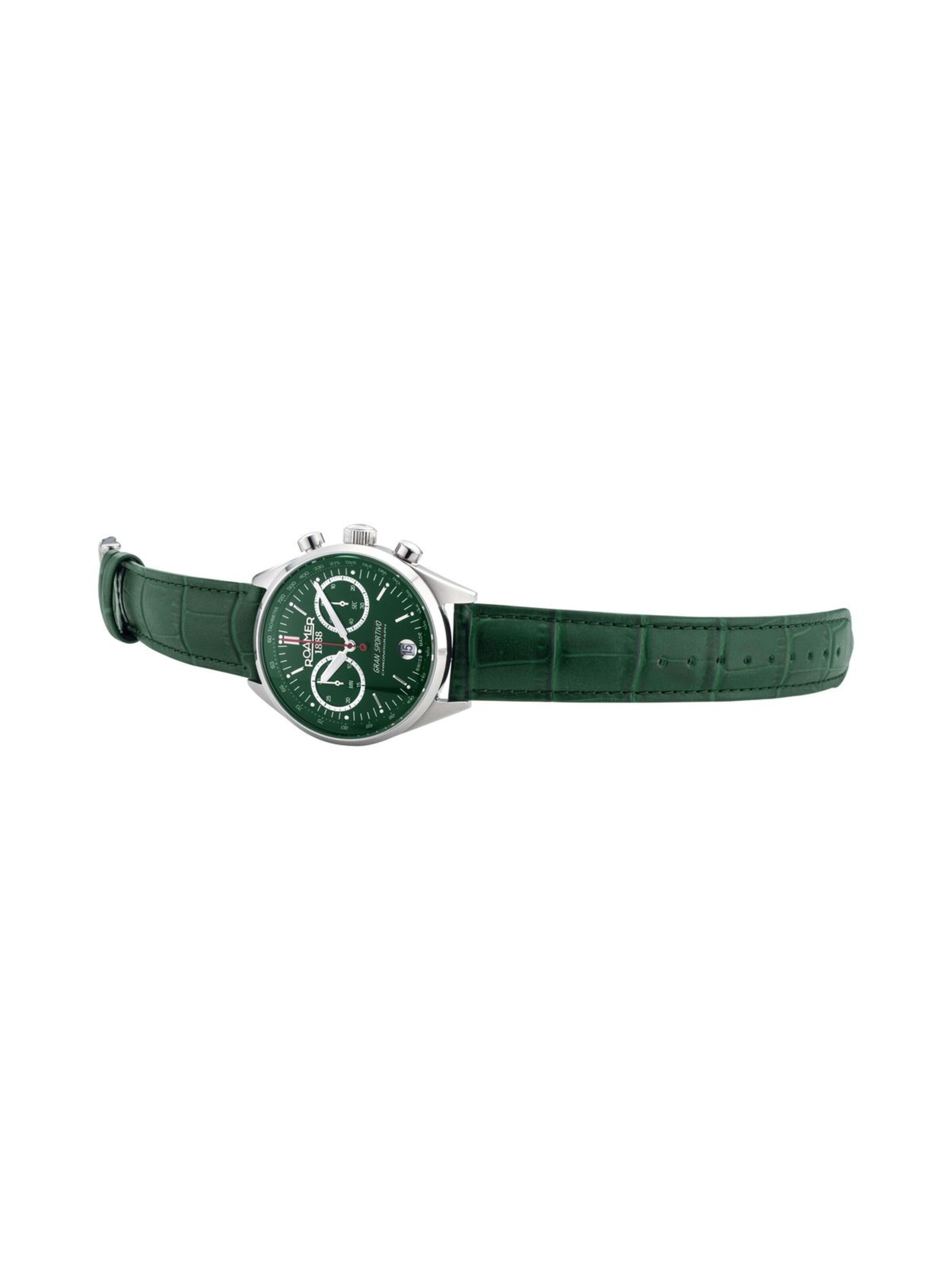 Montre à affichage analogique Roamer en vert