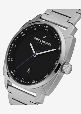 Daniel Hechter Watches Analog Watch 'Carre Onyx' in Silver