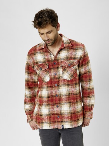 PADDOCKS Regular fit Button Up Shirt in Red: front