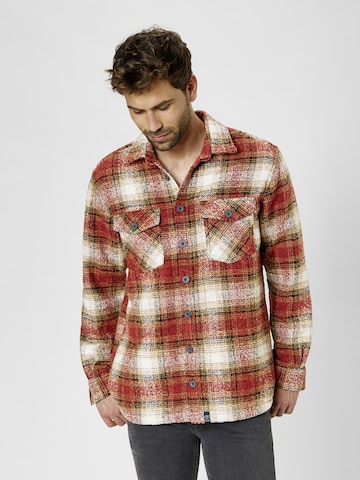 PADDOCKS Regular fit Button Up Shirt in Red: front