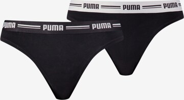 PUMA Athletic Underwear in Black: front