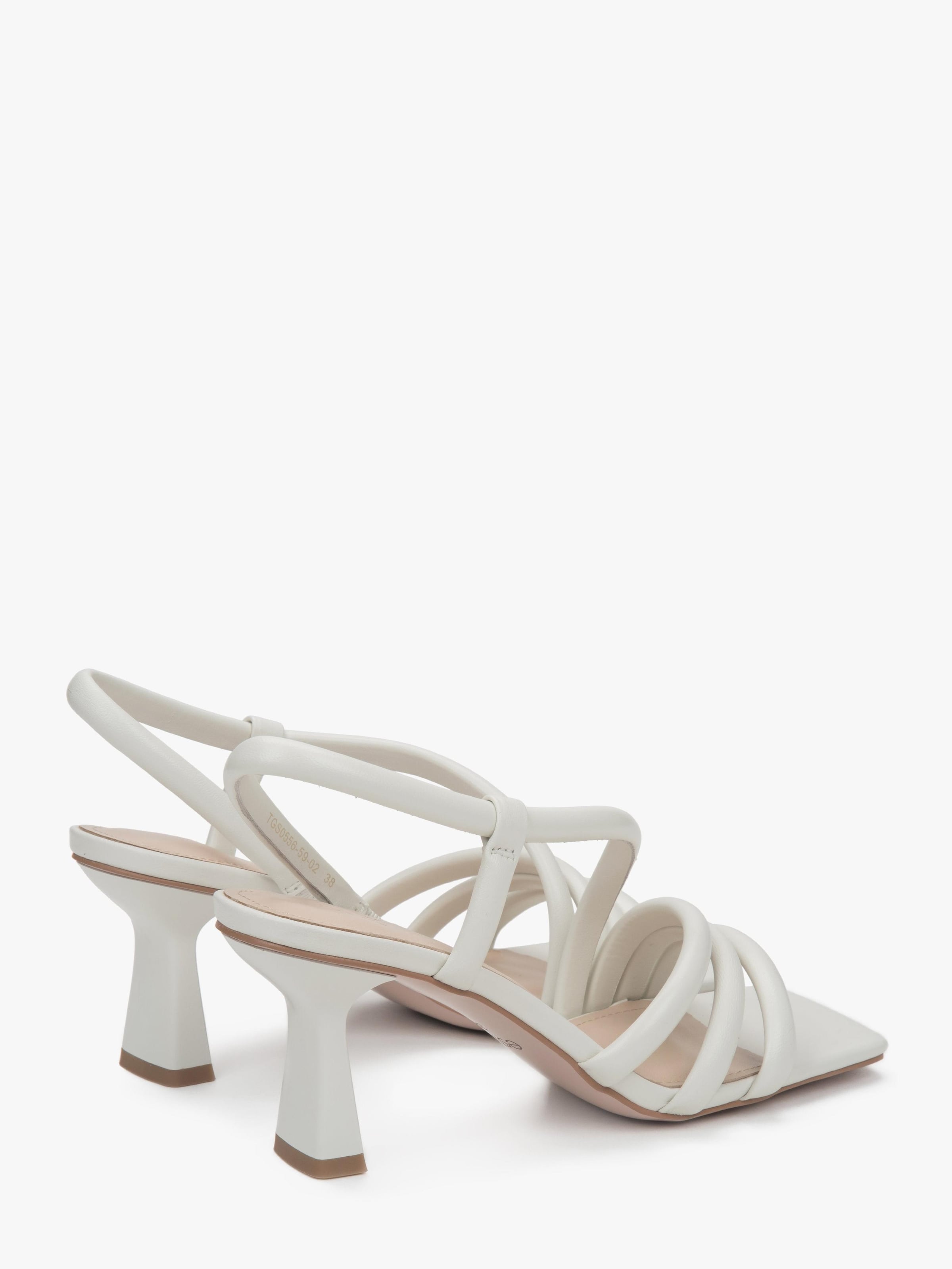 Estro Sandalen met riem '0556' in Wit
