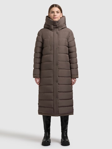 khujo Wintermantel 'DAWI' in Bruin