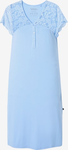 Chemise de nuit Ulla Popken en bleu : devant