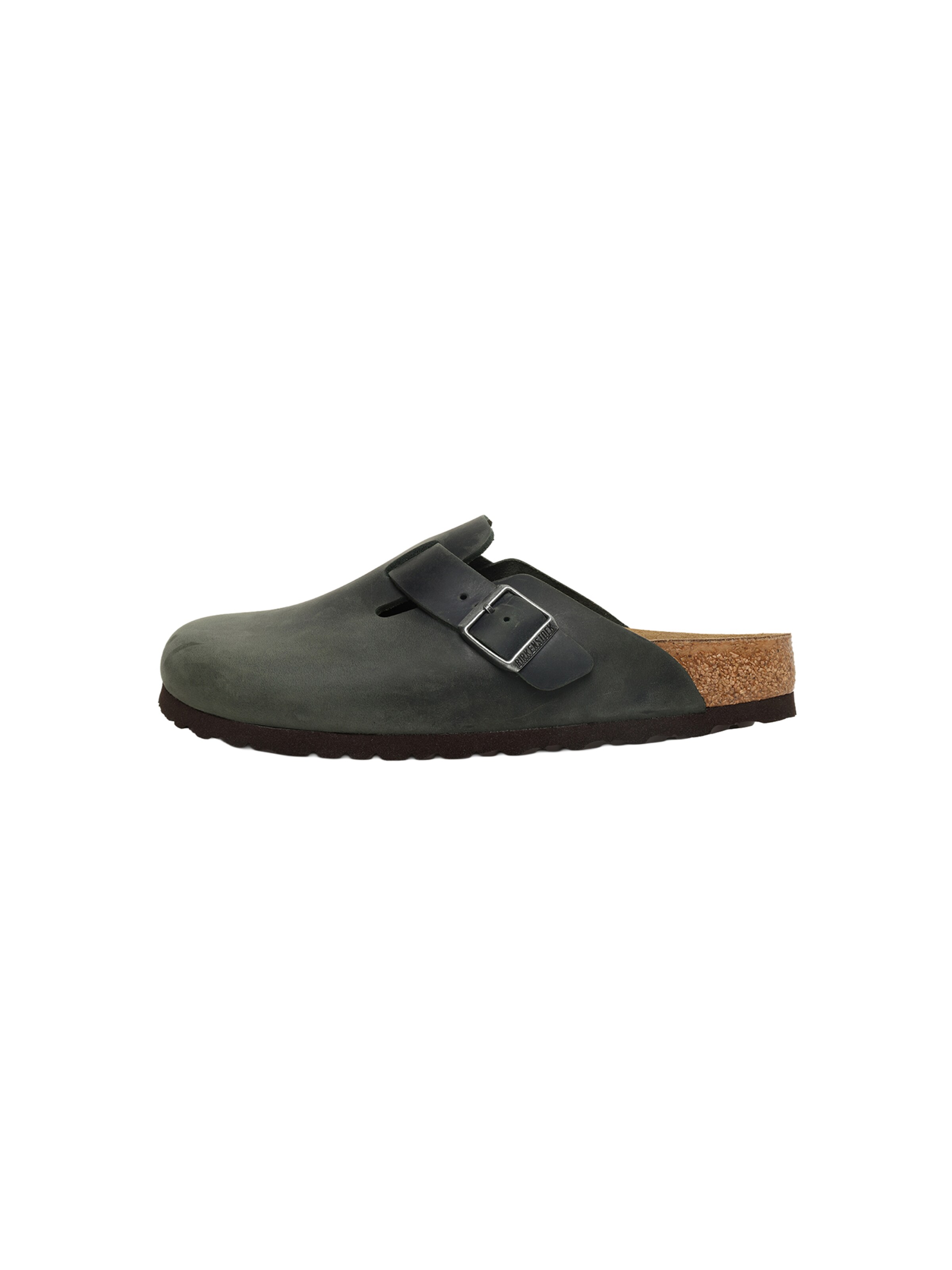 BIRKENSTOCK Muiltjes 'Boston' in Groen: voorkant