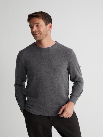 SILK & CASHMERE Gebreid vest in Grijs