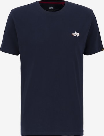 T-Shirt ALPHA INDUSTRIES en bleu : devant