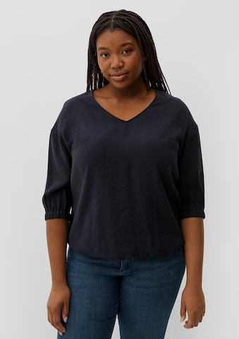 TRIANGLE Blouse in Blauw: voorkant