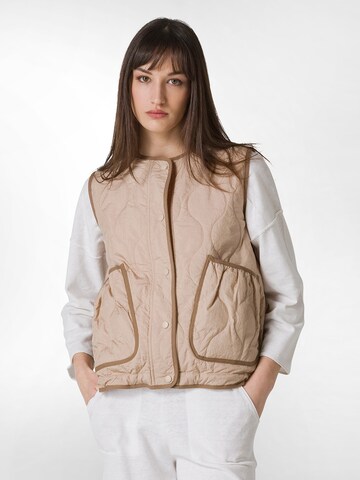 DEHA Vest in Beige: front