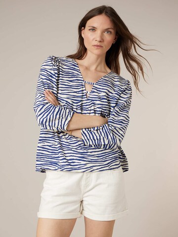 Chemisier 'Ciena' Deeluxe en bleu : devant