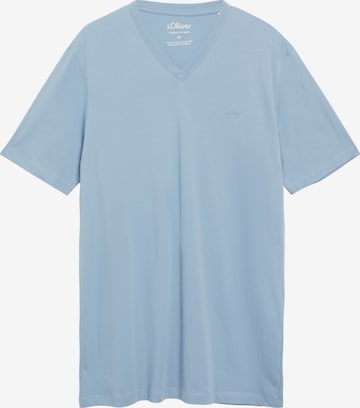 s.Oliver Men Big Sizes T-Shirt in Blau: Vorderseite