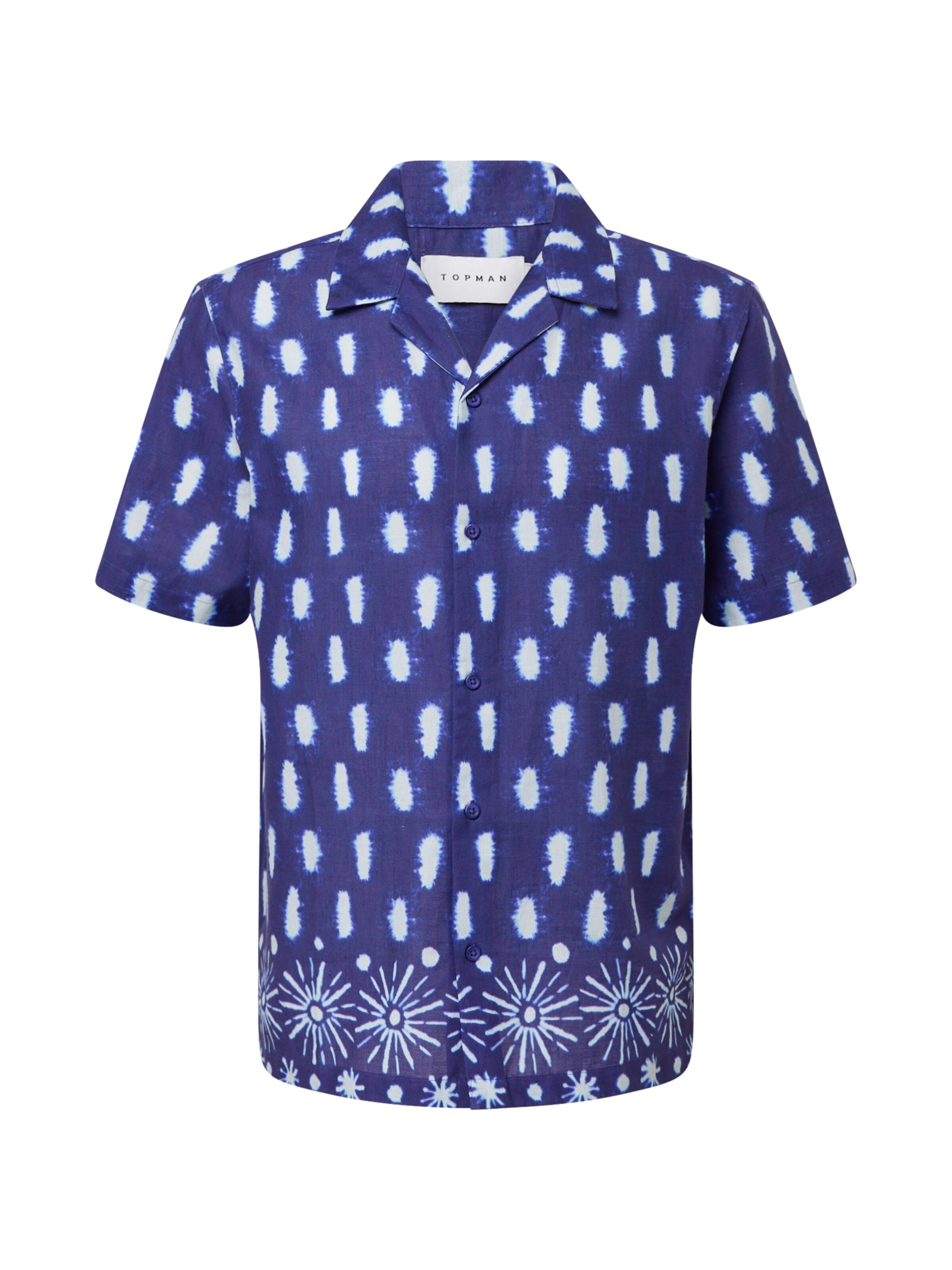 TOPMAN Comfort fit Srajca | modra barva: sprednja stran