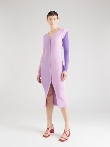 Staud - Vestido de malha 'SHOKO' em roxo: frente