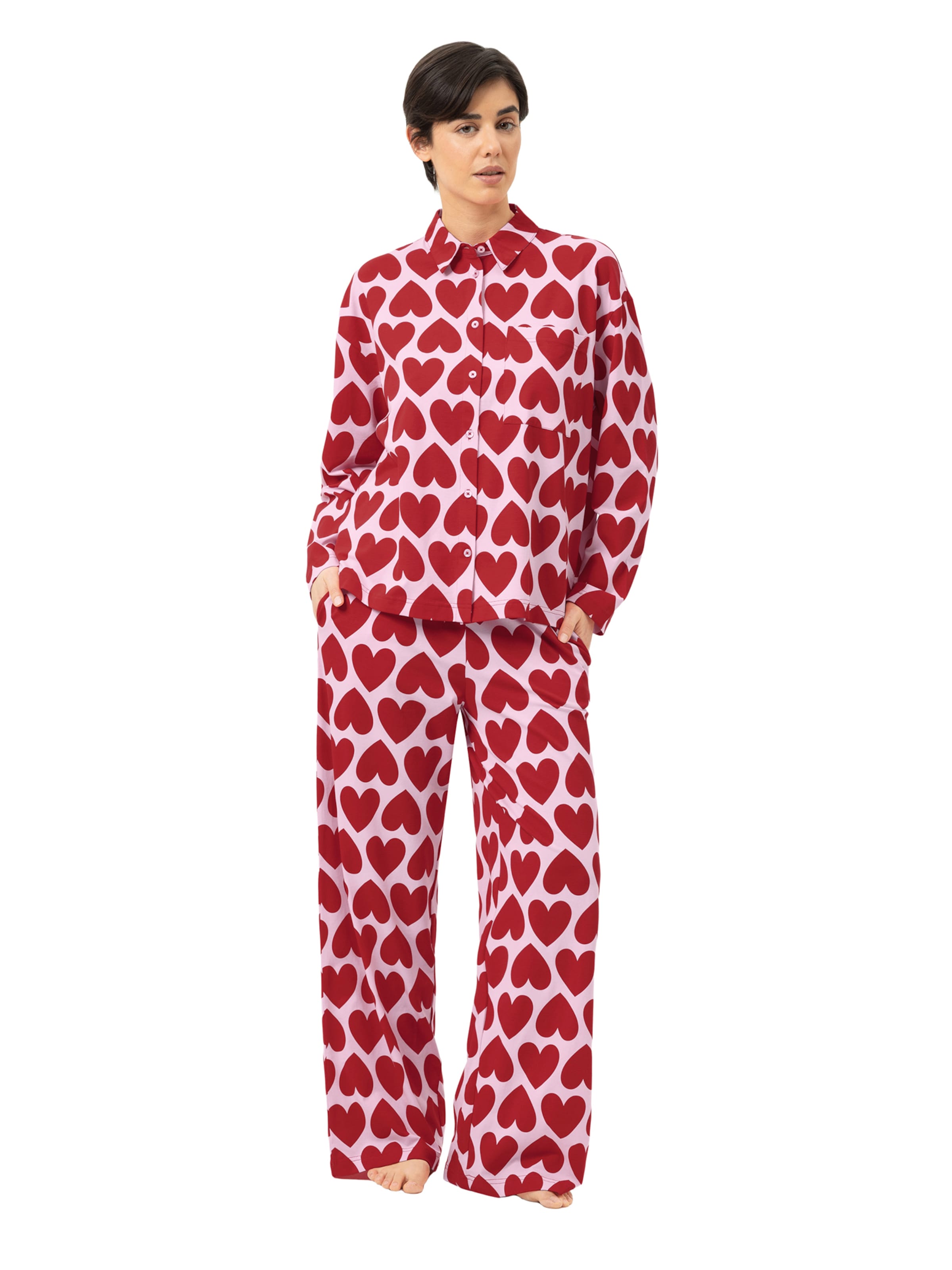 Mey Pyjama in Rood: voorkant