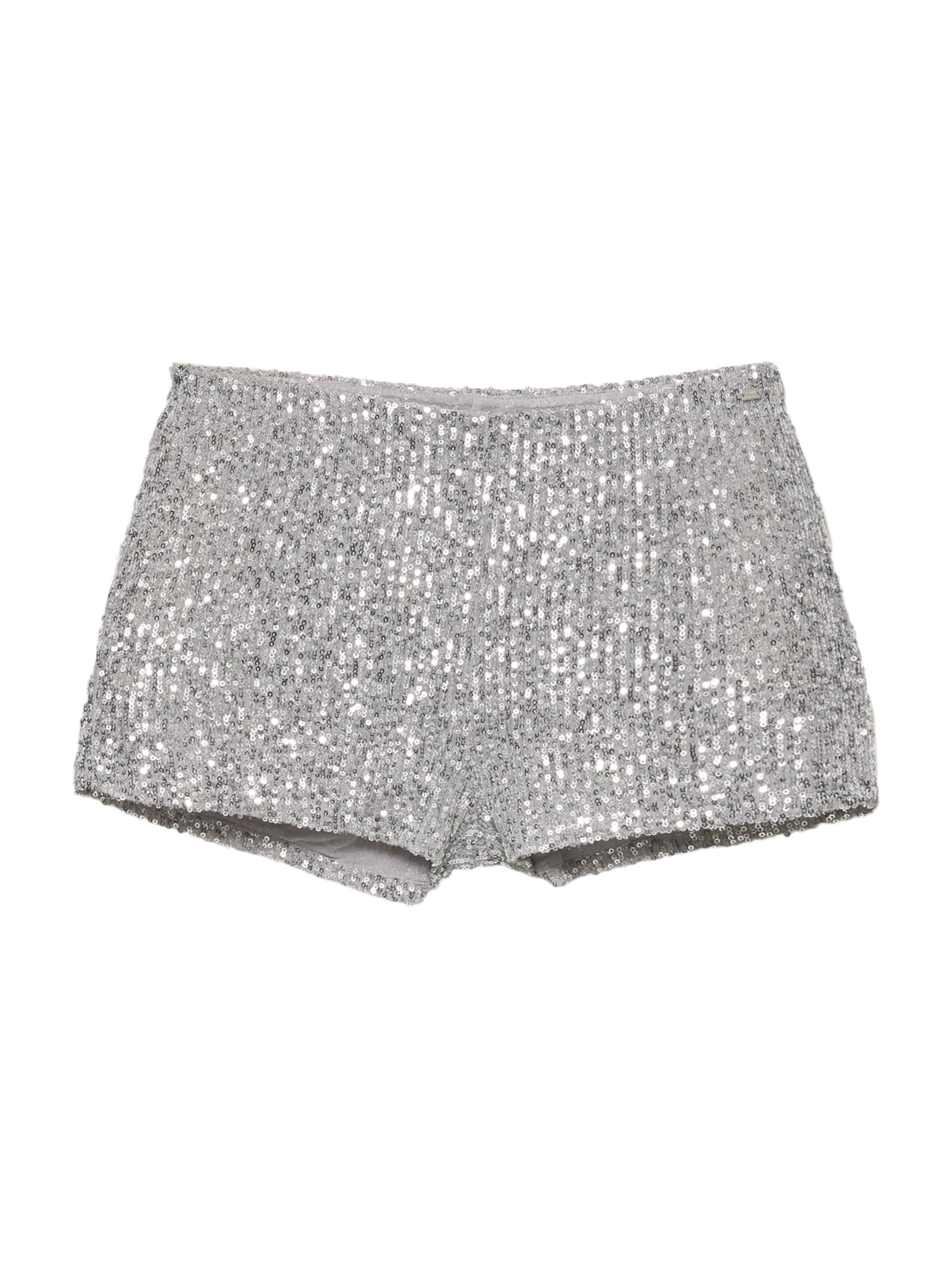 Pull&Bear Normalny krój Spodnie 'PACIFIC' w kolorze srebrny: przód