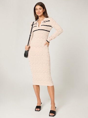 Guido Maria Kretschmer Women Knitted dress 'Shannon' in Beige