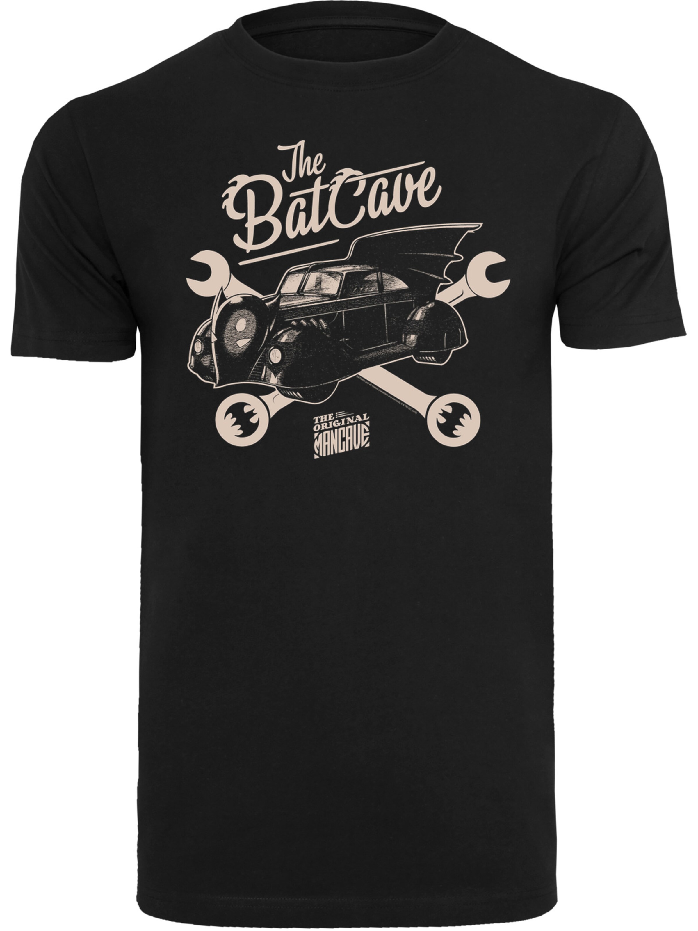 T-Shirt 'DC Comics Batman The Original Mancave' F4NT4STIC en noir : devant