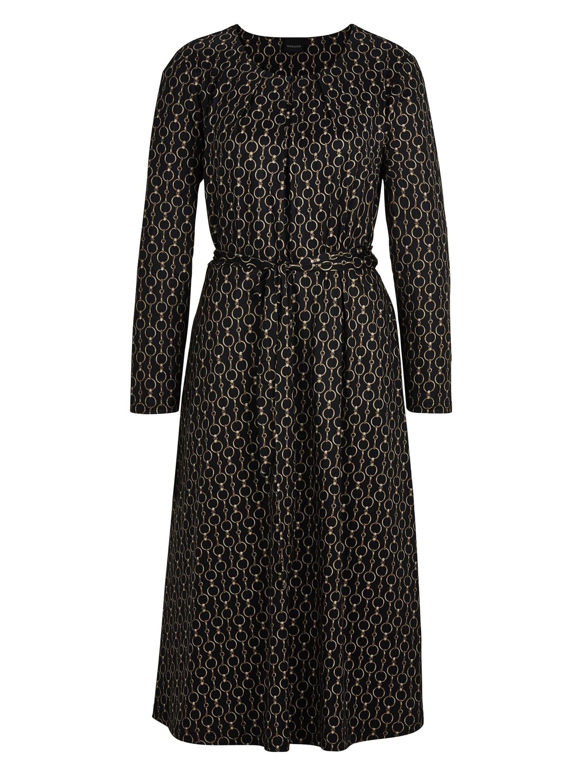 MADELEINE Kleid in Schwarz: Vorderseite