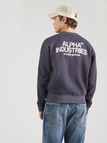 ALPHA INDUSTRIES Μπλούζα φούτερ 'Studio' σε μπλε: μπροστά