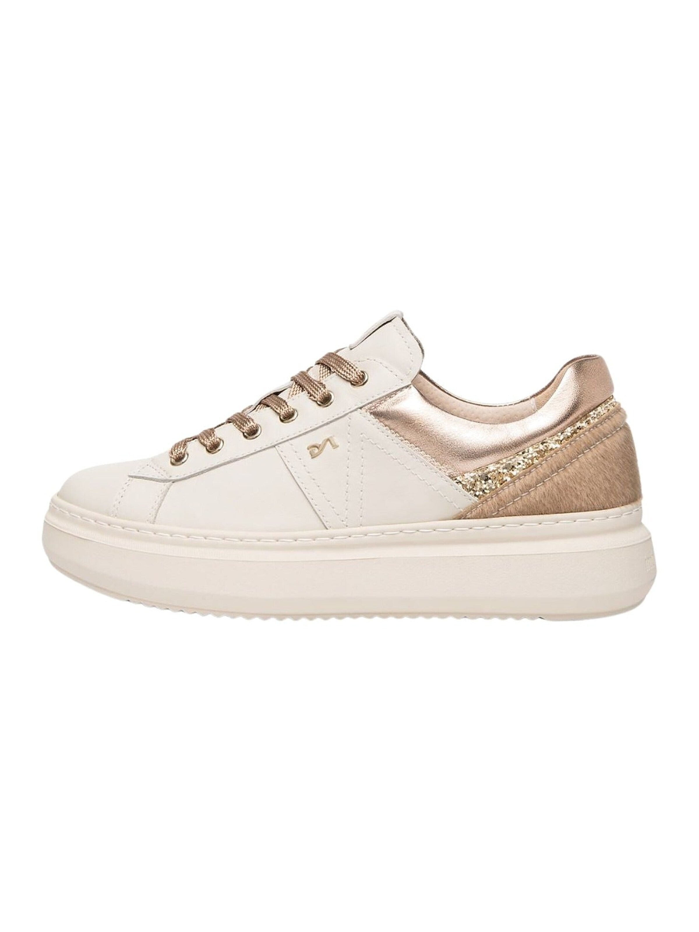 Sneaker bassa di Nero Giardini in beige: frontale