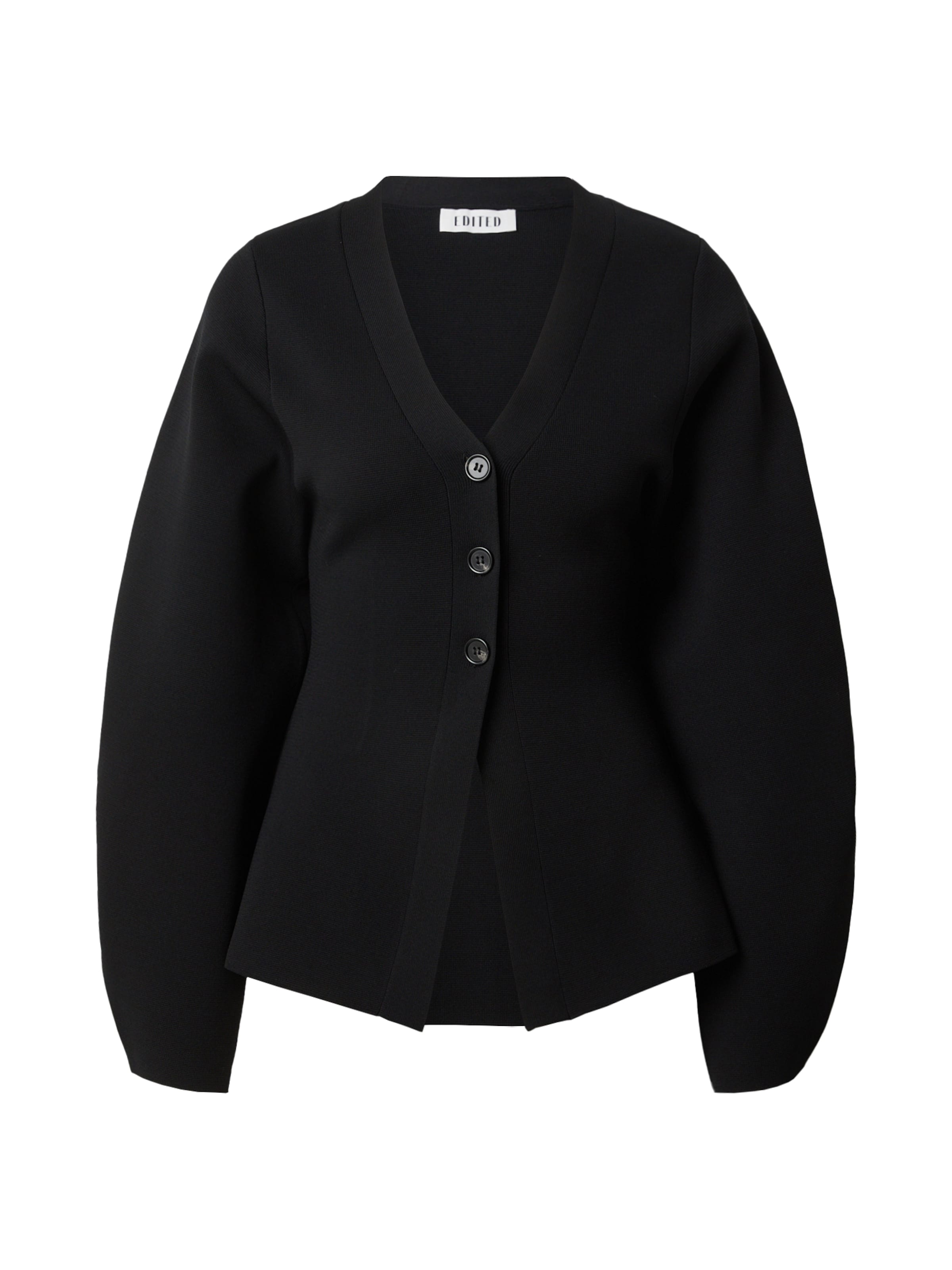 EDITED Cardigan 'Kendal' en noir, Vue avec produit