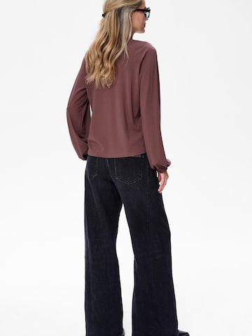 Blue Shadow Blouse in Brown