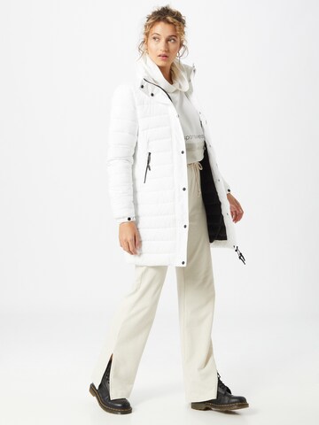 Manteau d’hiver 'Fuji' Superdry en blanc