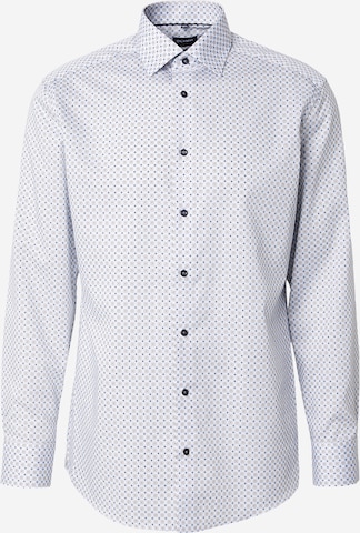 OLYMP Regular Fit Businesspaita 'Luxor' värissä valkoinen: etupuoli