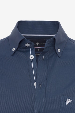 DENIM CULTURE - Regular Fit Camisa ' STANLEY ' em azul