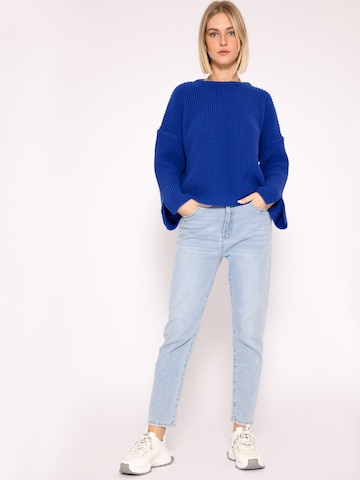 SASSYCLASSY Oversize sveter - Modrá