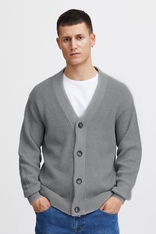 !Solid Knit Cardigan 'Gore' in Grey: front