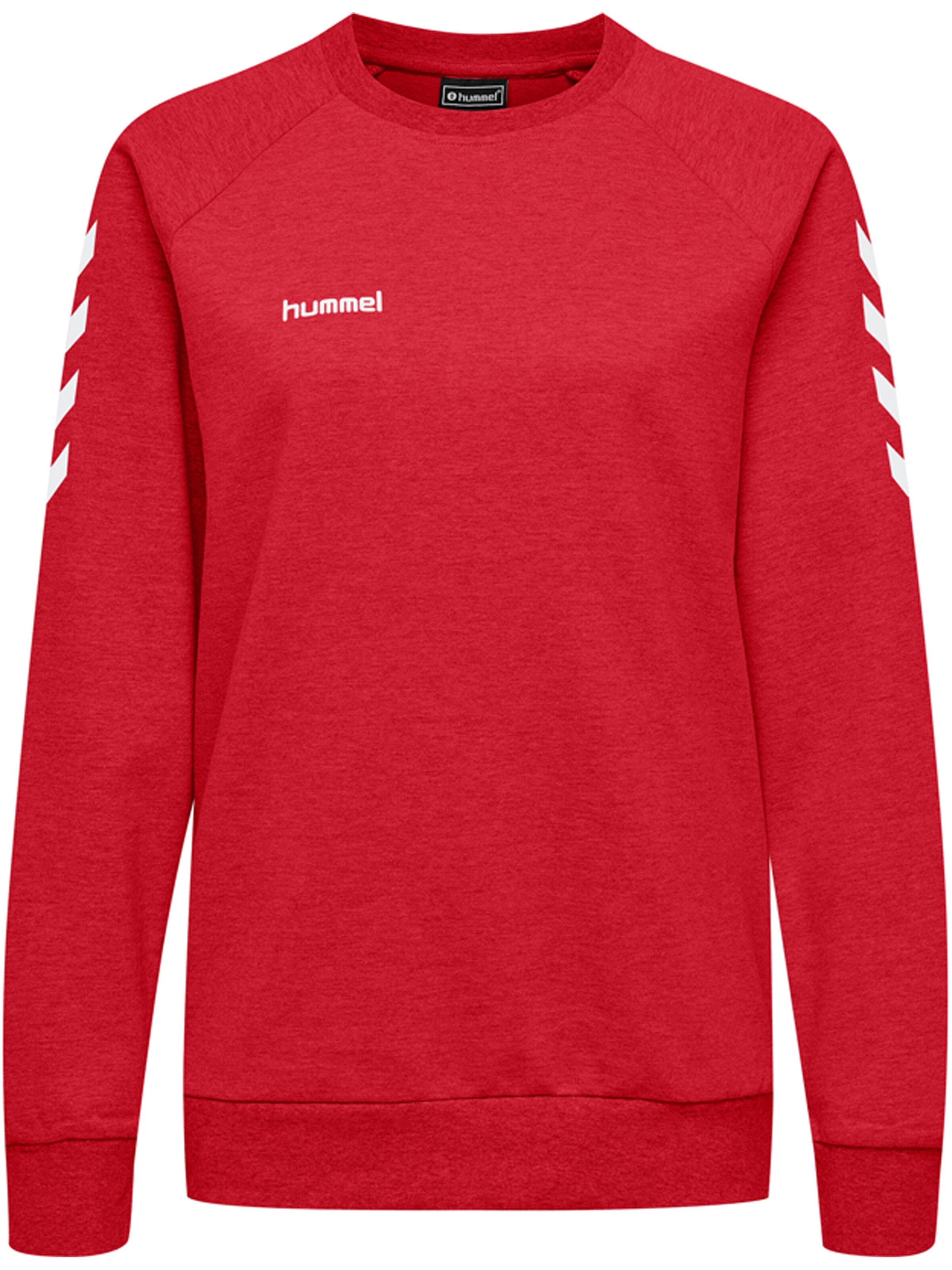 Hummel Sportsweatshirt i rød / hvid, Produktvisning