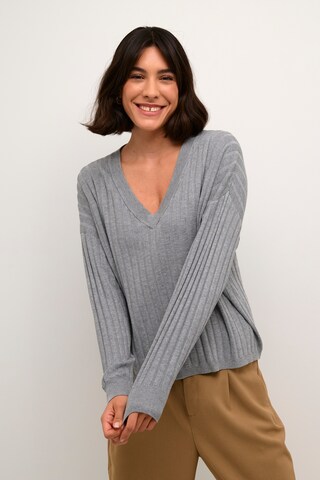 Kaffe Pullover 'Lola' in Grau: Vorderseite