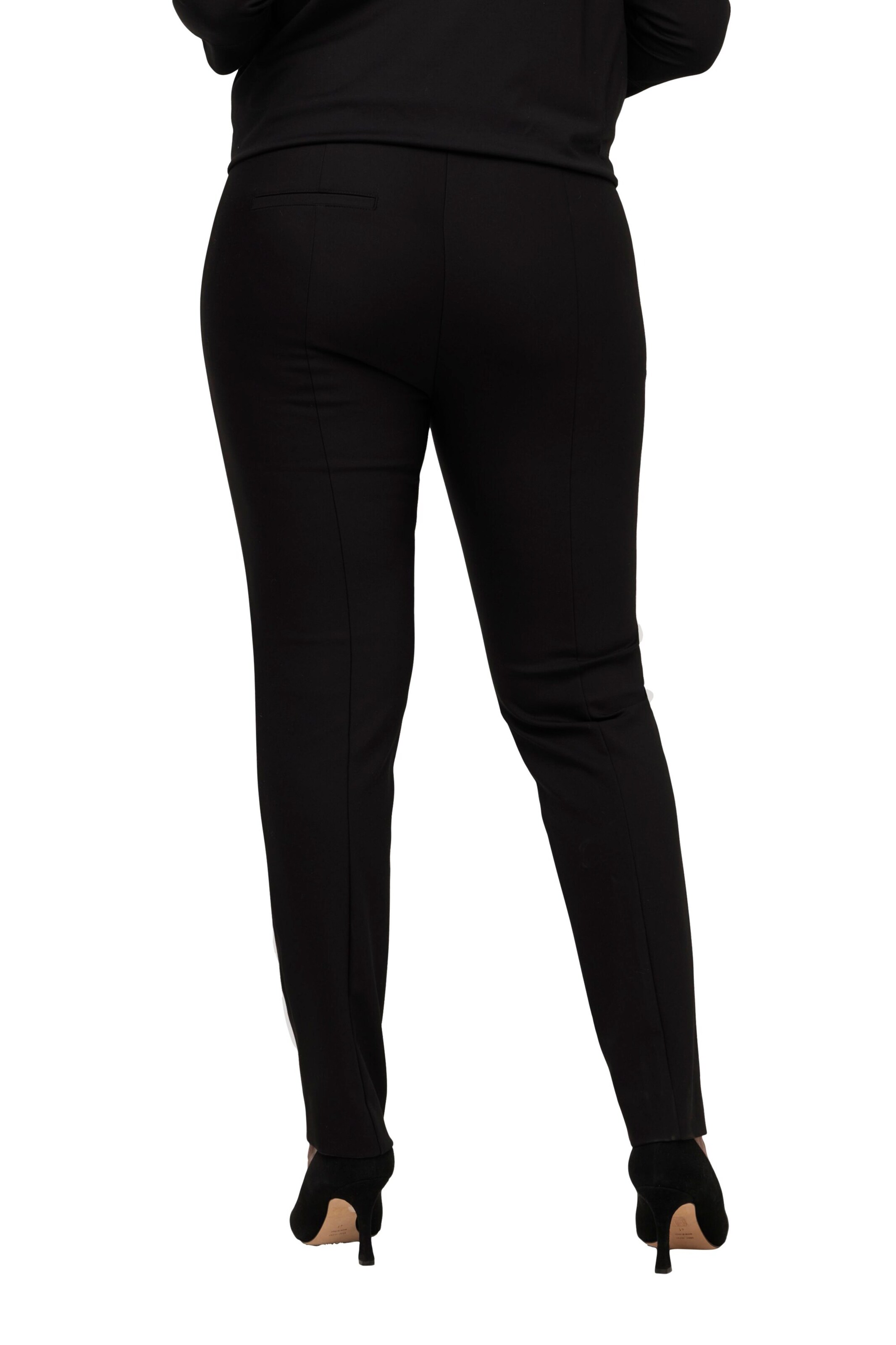 Ulla Popken Slimfit Hose in Schwarz