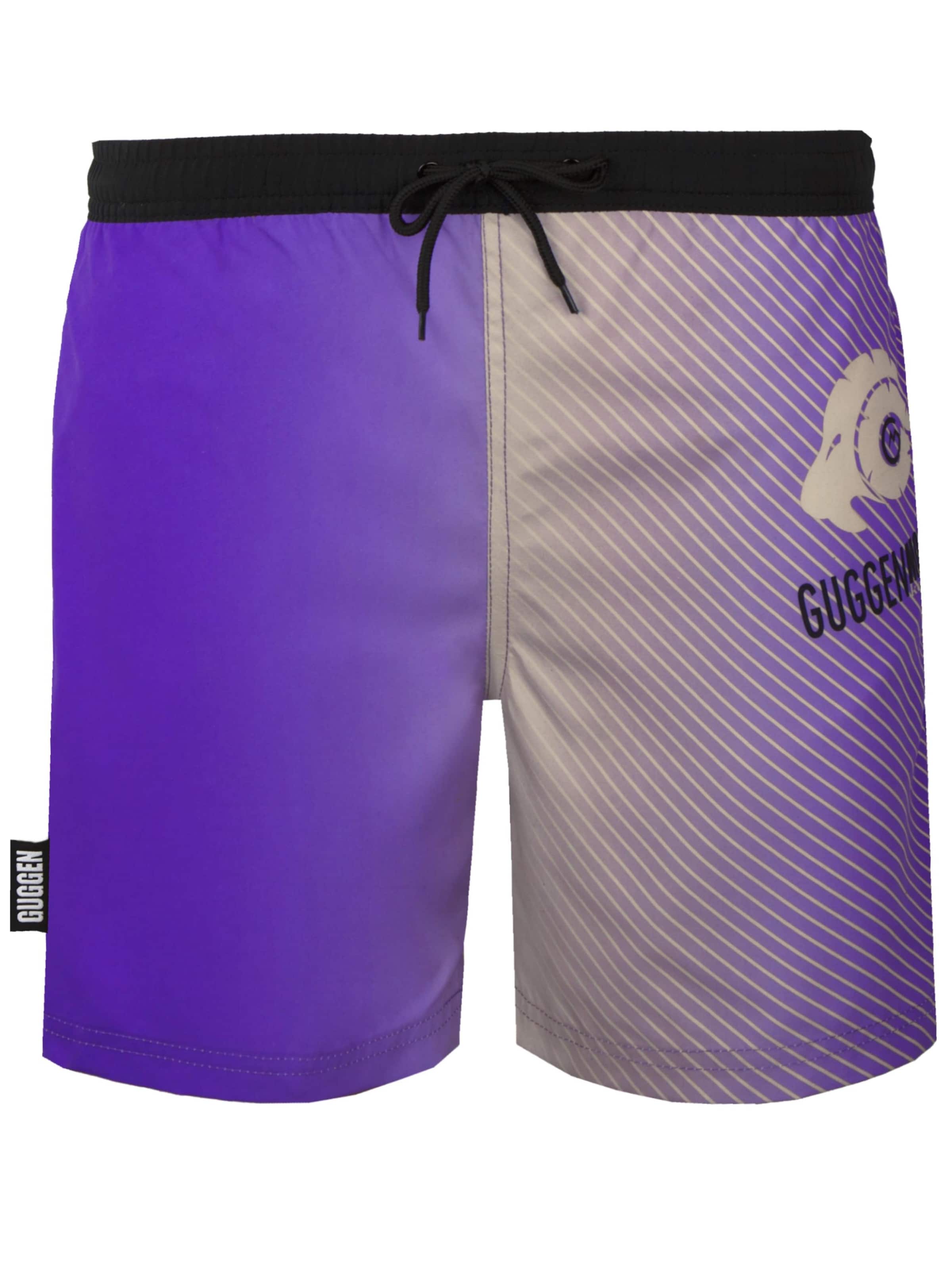 Guggen Mountain Badeshorts 'Boardshorts B13'‌‌‌ in Lila: Vorderseite