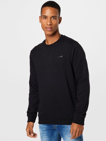 BLENDSweater majica 'Downton' - crna boja: prednji dio