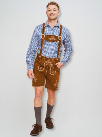 Hofglanz Regular Traditional Pants in Brown: front