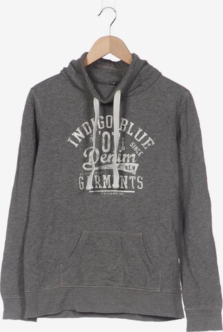 TOM TAILOR DENIM Sweatshirt & Zip-Up Hoodie in XL in Grey: front