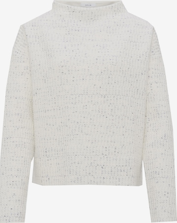 Sweat-shirt 'Gozy' OPUS en blanc : devant