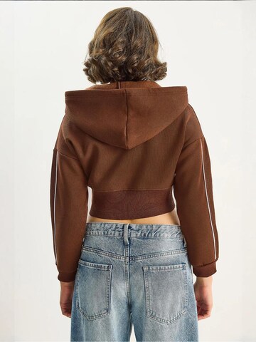 Bianco Lucci Sweat jacket in Brown