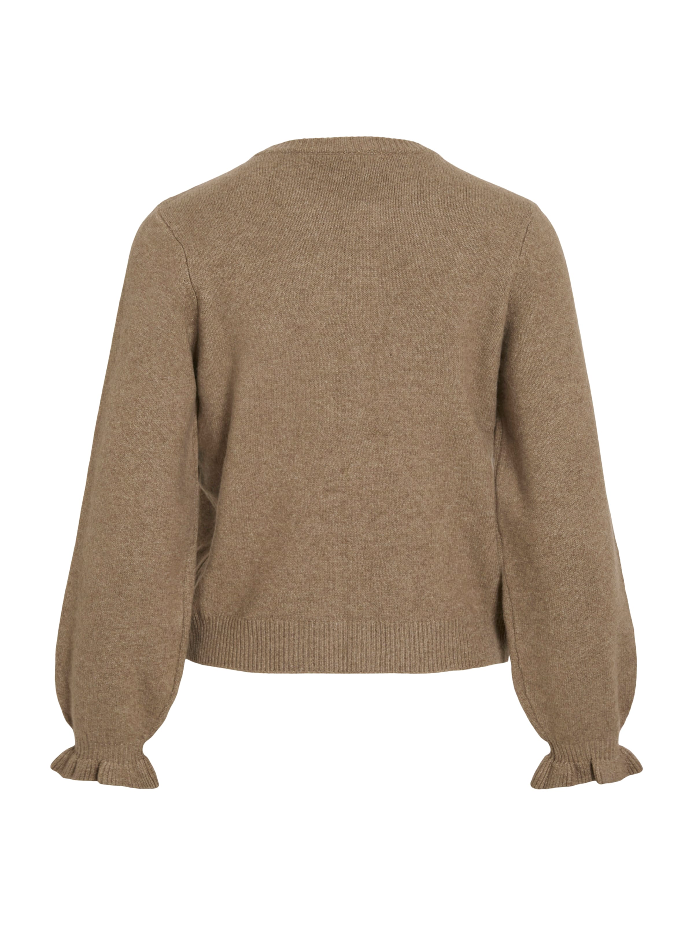 VILA Knit Cardigan 'VIAMARA' in Brown