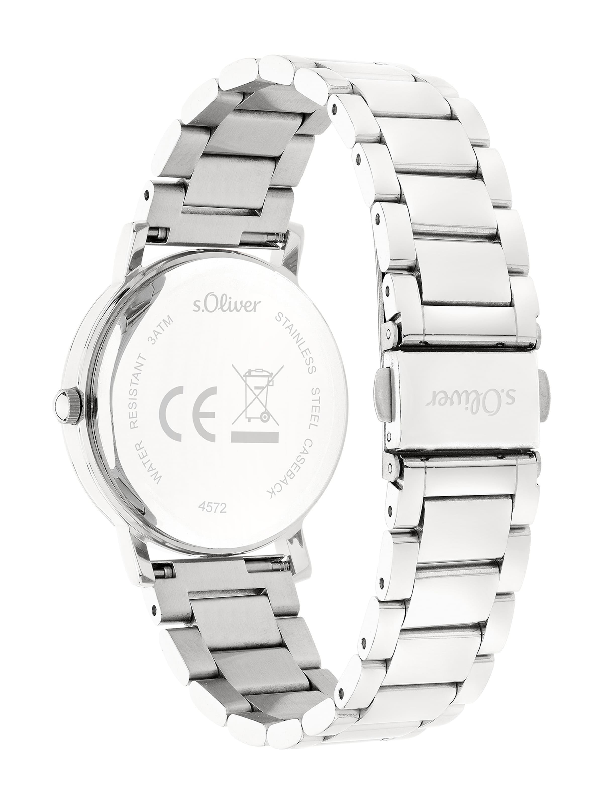 Montre à affichage analogique s.Oliver en argent