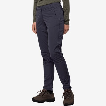 JACK WOLFSKIN Slimfit Outdoorhose 'Tasman' in Blau: predná strana