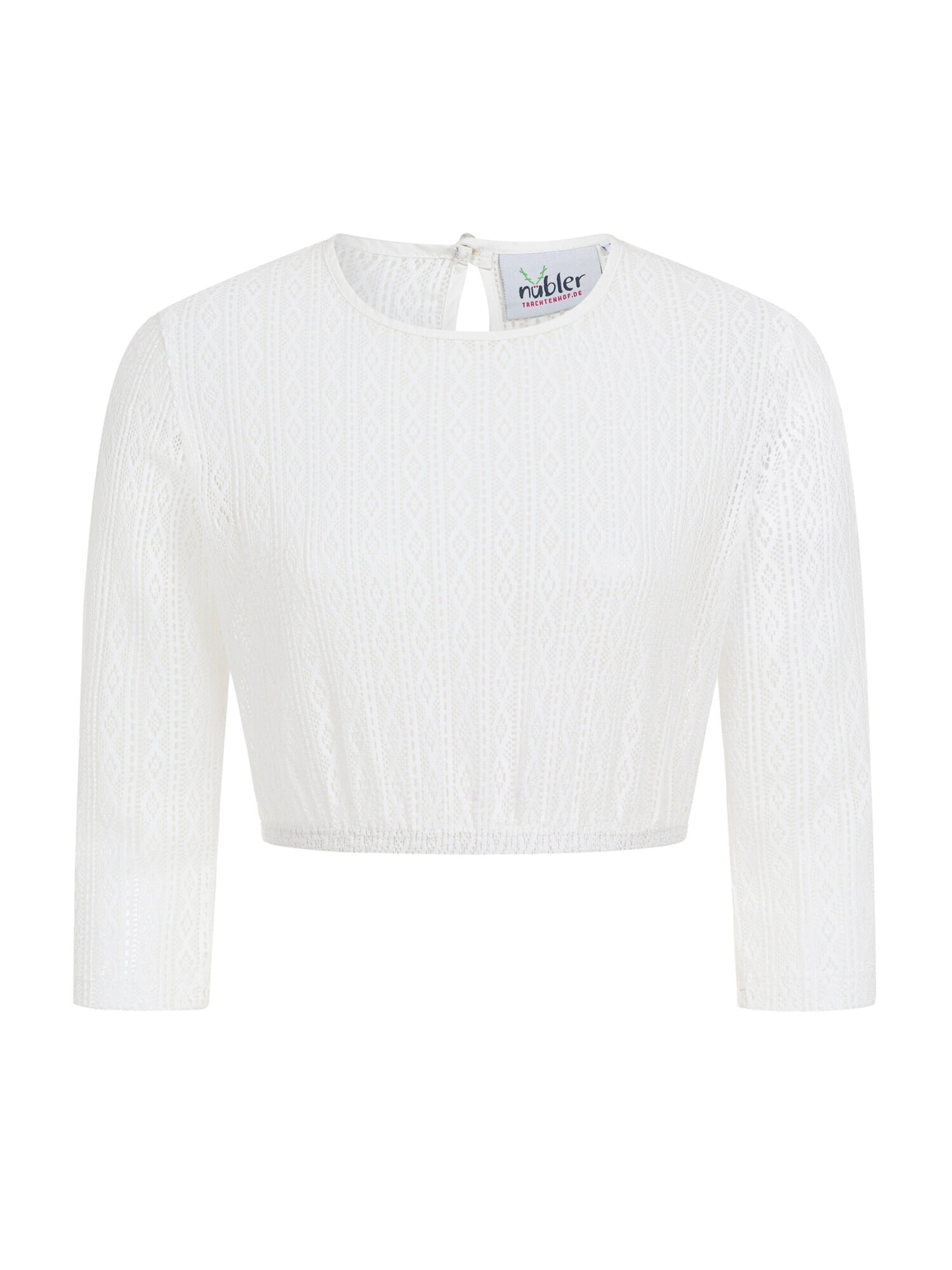Trachtenhof Nübler Trachtenbluse 'Dirndlbluse Nena' in Beige: Vorderseite